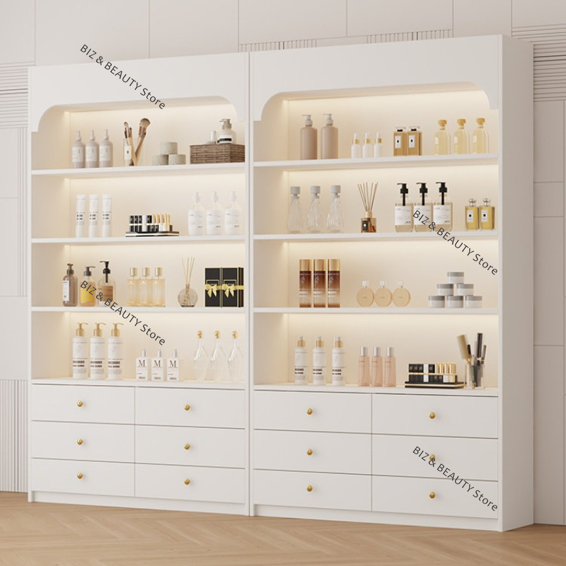 Luxury Skincare Shop - Витрина для салона красоты в кремовом