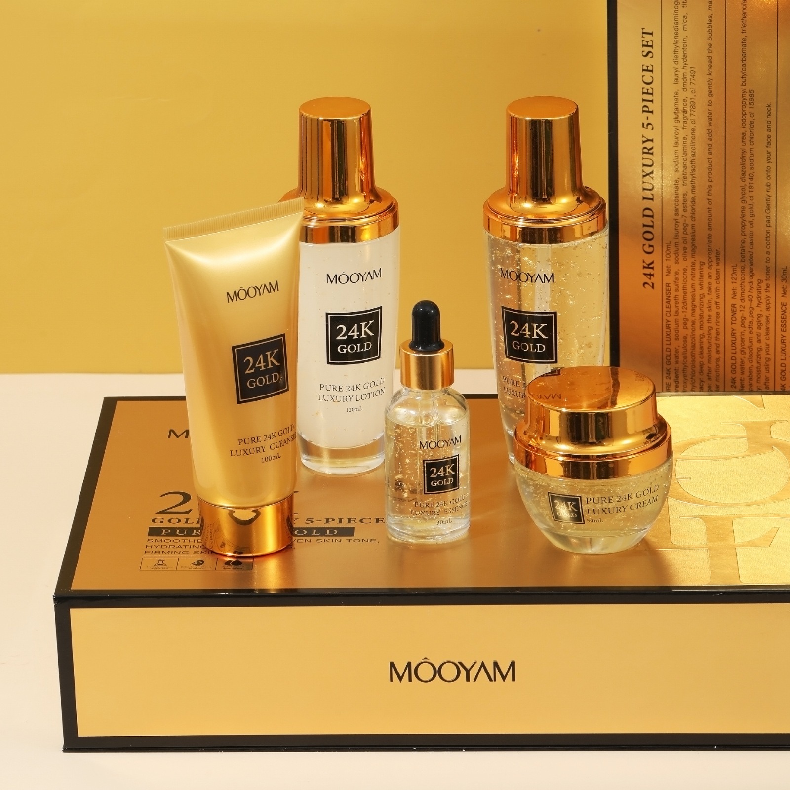 Luxury Gold Skincare - 24-каратное золото, роскошный увлажняющий набор против