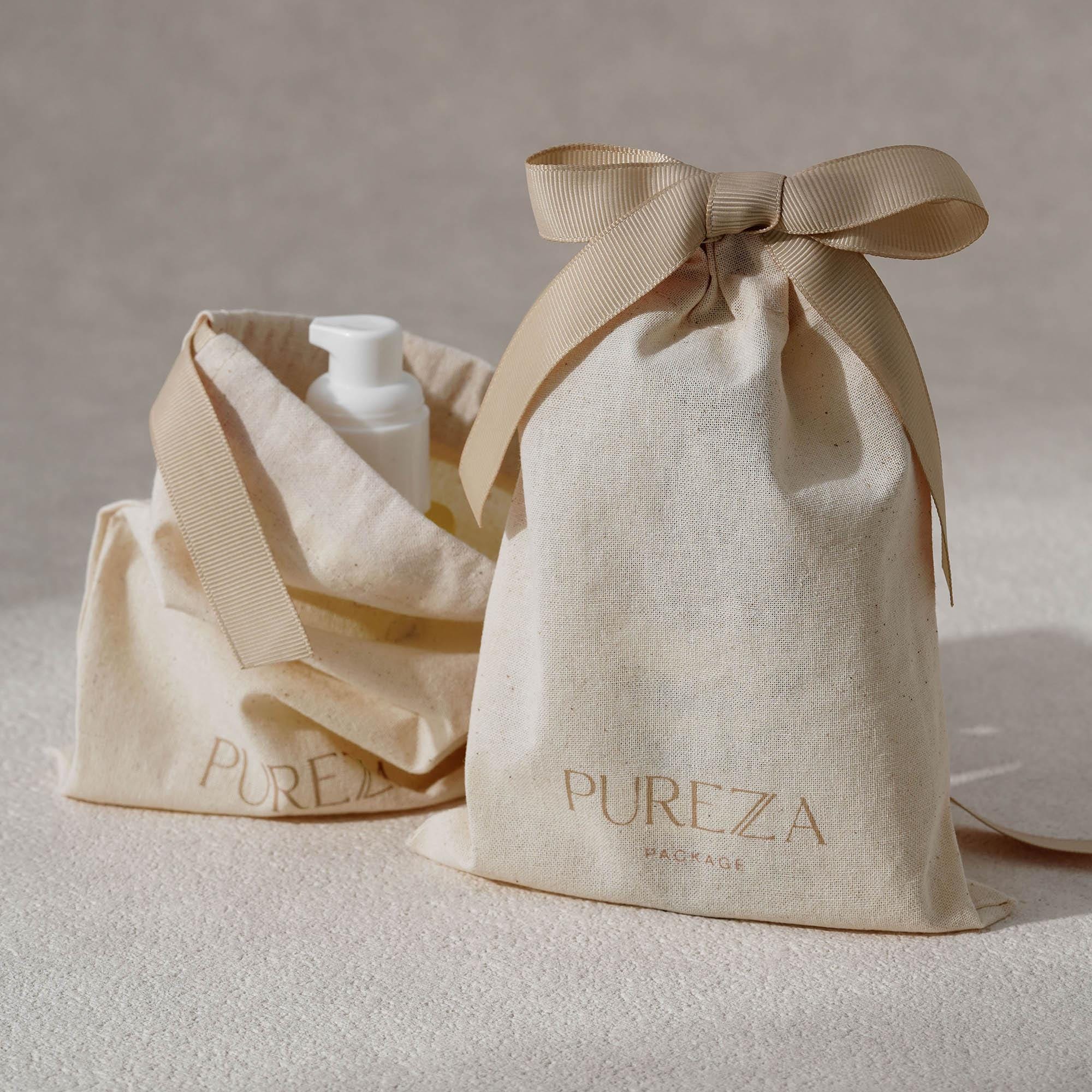 Luxury Skincare Event - Настраиваемый мешочек из натурального хлопка на
