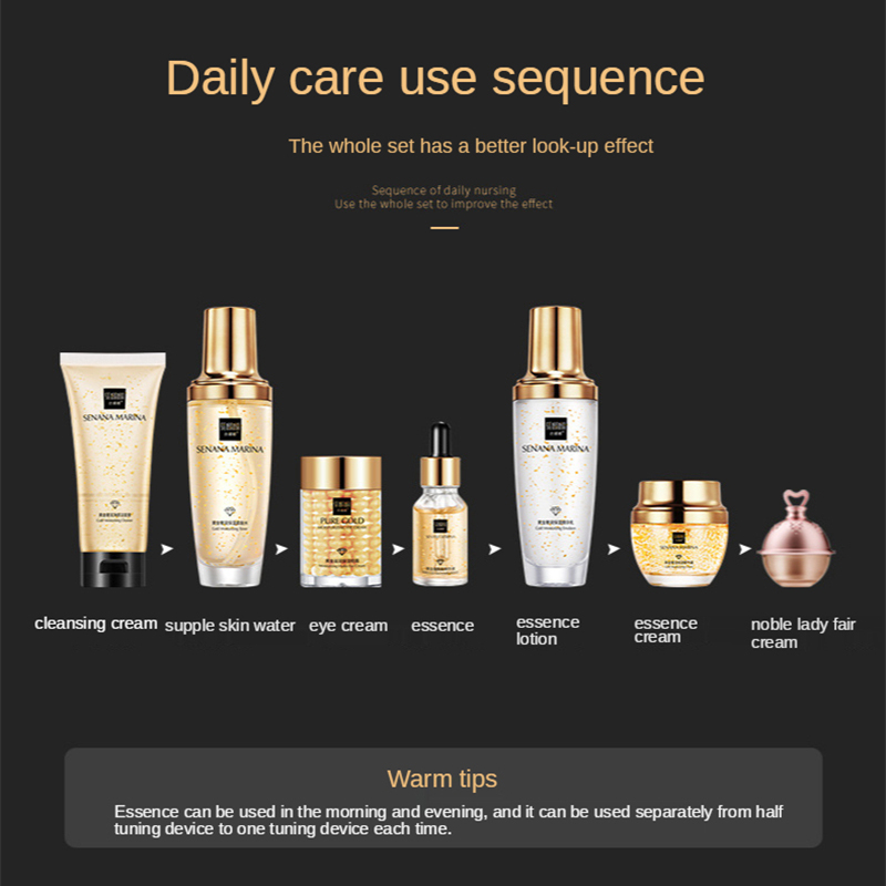 Женский набор для ухода за кож – обзор и цена Luxury Gold Skincare